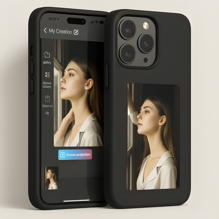 Interaktivt E-ink mobilskal med NFC-teknik – visa personliga bilder utan batteri