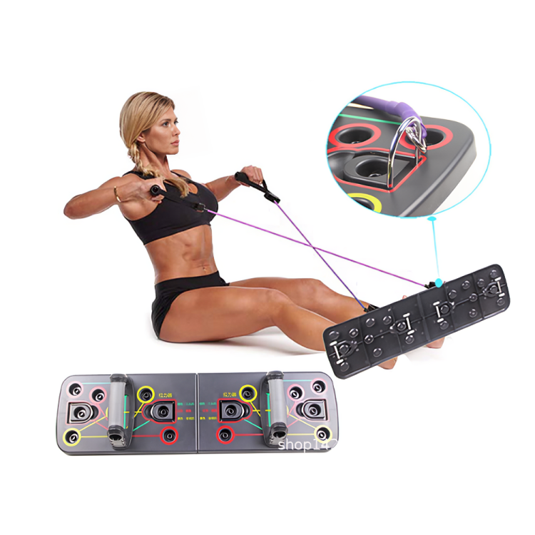 PowerBoard™ – Multifunktionell Push-up Bräda med Motståndsband